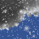 stark bewölkt, Schneeschauer