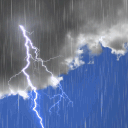 leicht bewölkt, Gewitter