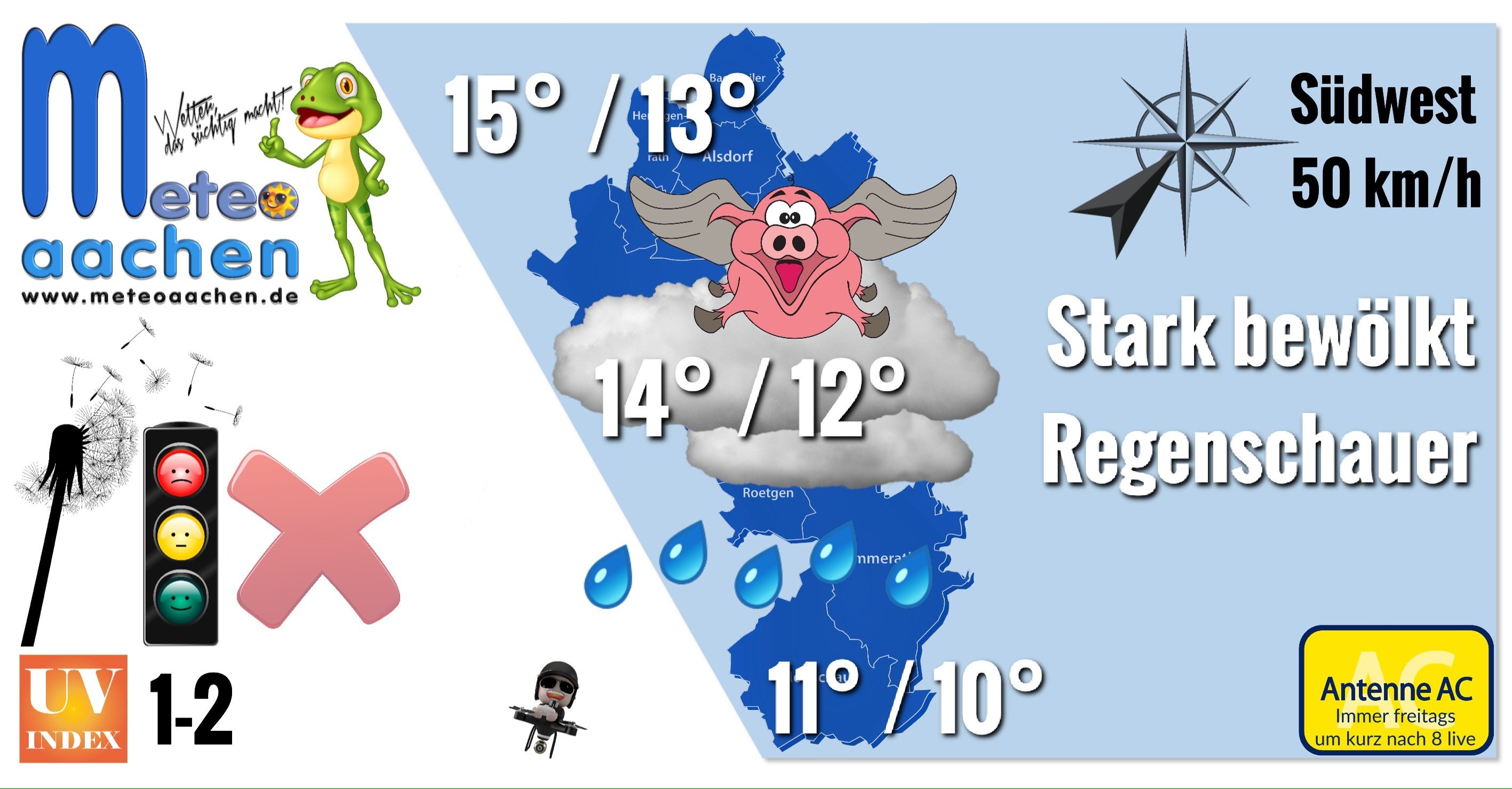 Einzelne Regenschauer