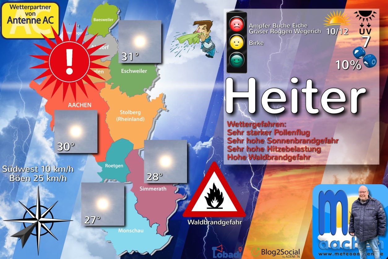 Heißeste Tag