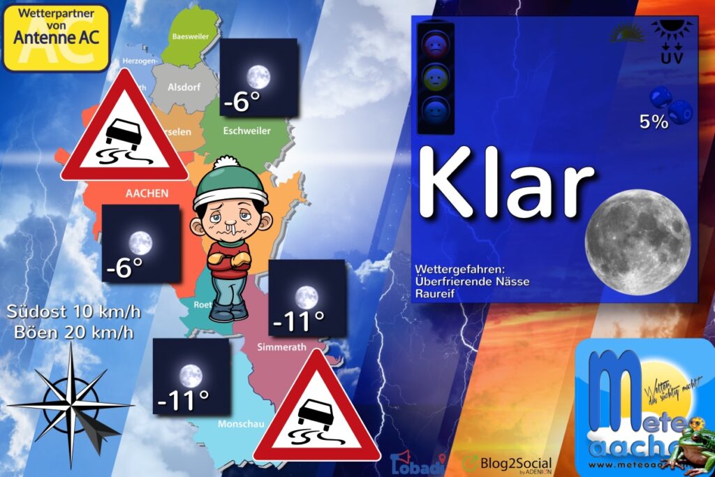 Eisblauer Samstag