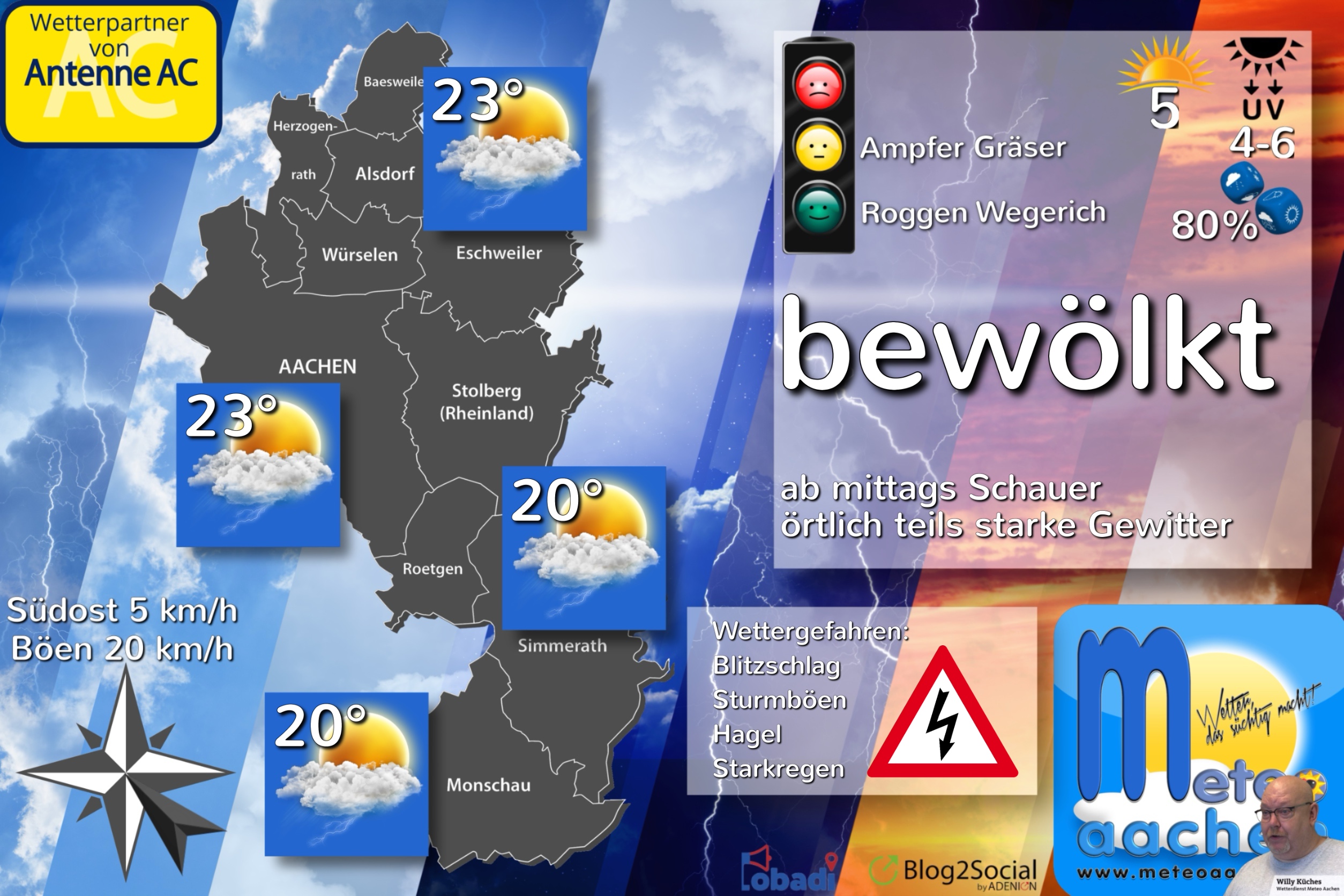 Erhöhte Unwettergefahr
